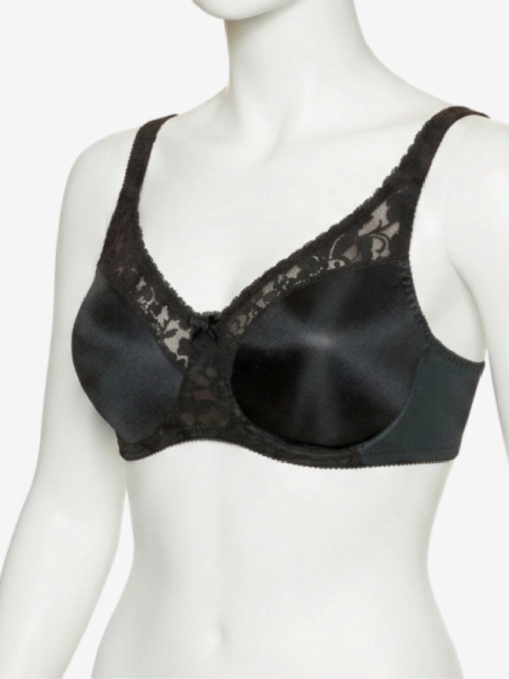 Warner’s 2544 Firm Support Underwire Minimizer Bra Black 38C